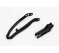 UFO PLAST Kit cruna Catena+Fascia Forcella Nero Yamaha WRF 250 2009-2024