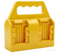 KETTKEL Porta batterie a 4 slot compatibile con batterie DeWalt da 20 V, custodia in ABS resistente con manico, custodia portatile per batterie da 2,0 Ah-10,0 Ah (batteria non inclusa)