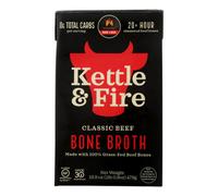 Kettle And Fire Brodo Di Manzo Senza Glutine Grassi Fed 16.9 Oz Confezione Da 6