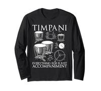 Kettle Drum Instrument Player Musicista Tutto Timpani Maglia a Manica