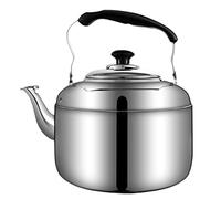 Kettle tè piano cottura retrò in acciaio inossidabile Whistling Gas Cooker induzione a induzione universale Caldaia di acqua calda Tea Carampe per il bollitore (6L)