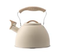 Kettle tè Stovetop in acciaio inossidabile piatto fischiatore con cucciolo di copertura calda calda caldaia calda per piano cottura portatile per piano cottura per bollette per bollitore su bollitore