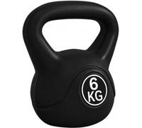Kettlebell Da 4,6,8,10,12 kg in Plastica RIEPINTO di Sabbia per Allenamento | Forza Muscolare, Fondo Piatto E Stabile, Maniglia Liscia Ergonomica, Ideale Per La Casa, Palestra, Nero o Arancione