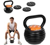 Kettlebell in ghisa con peso regolabile, manubrio a palla da 9 kg REBEL