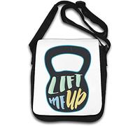 Kettlebell Lift Me Up - Borsa a tracolla per allenamento, colore: Bianco
