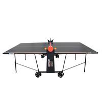 KETTLER Tavolo da ping pong Basic Outdoor pieghevole con ruote, resistente alle intemperie, in alluminio composito