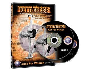 Kettlercise Just For Women Vol 1, 2 Disc DVD Set - Ultimate Kettlebell Fat Loss & Body Tone Workout Program by Various