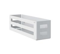 Keuco - Cestino per doccia in alluminio, bianco, con cestino rimovibile, fessure di scarico, 32 x 9 x 12 cm, montaggio a parete nella doccia, facile da pulire