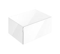 KEUCO EDITION 11 ART Buffet, 1 tiroir frontal, 800x350x490mm, avec éclairage LED, 32541830801, 32541830801, Corpo/Fronte: Vetro bianco / Vetro bianco