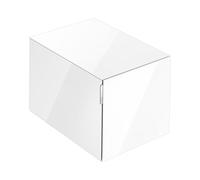 KEUCO EDITION 11 ART Sideboard, 1 tiroir frontal, 400x350x490mm, avec éclairage LED, 32541830401, 32541830401, Corpo/Fronte: Vetro bianco / Vetro bianco
