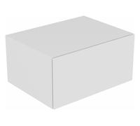 KEUCO EDITION 11 Buffet, 1 tiroir frontal, avec éclairage intérieur LED, 350x350x535mm, 31320280100, 31320280100, Corpo/Fronte: Cashmere laccato seta opaco / Cashmere vetro satinato