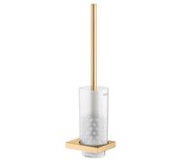 KEUCO EDITION 11 Ensemble brosse de toilette, verre cristal véritable mat, 11164259000, 11164259000, Colorazione: ottone spazzolato