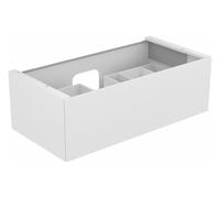 KEUCO EDITION 11 meuble sous-lavabo, 1 tiroir frontal, avec éclairage intérieur LED, 1050x350x535mm, 31351390100, 31351390100, Corpo/Fronte: Lacca con texture antracite / lacca con texture antracite