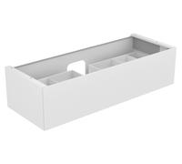 KEUCO EDITION 11 meuble sous-lavabo, 1 tiroir frontal, avec éclairage intérieur LED, 1400x350x535mm, 31361370100, 31361370100, Corpo/Fronte: Vernice al Tartufo / Vernice al Tartufo
