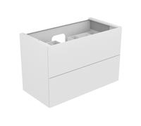 KEUCO EDITION 11 meuble sous-lavabo, 2 tiroirs frontaux, avec éclairage intérieur LED, 1050x700x535mm, 31352110100, 31352110100, Corpo/Fronte: Laccato antracite seta opaco/vetro antracite