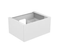 KEUCO EDITION 11 Meuble sous-lavabo pour lavabos à encastrer, 1 tiroir frontal, avec éclairage LED, 700x350x535mm, 31241370100, 31241370100, Corpo/Fronte: Vernice al Tartufo / Vernice al Tartufo