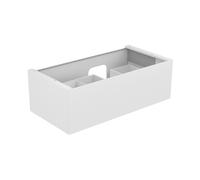 KEUCO EDITION 11 Meuble sous-lavabo pour lavabos encastrables, 1 tiroir frontal, position du lavabo à droite, 1050x350x535mm, 31254390000, 31254390000, Corpo/Fronte: Lacca con texture antracite / lacc