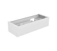 KEUCO EDITION 11 Meuble sous-lavabo pour lavabos encastrables, 1 tiroir frontal, position du lavabo à droite, avec éclairage LED, 1400x350x535mm, 31266180100, 31266180100, Corpo/Fronte: Laccato Cashme