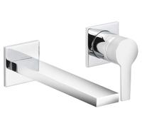 KEUCO EDITION 11 Mitigeur monocommandé pour lavabo, montage encastré, saillie 243mm, avec limiteur de température, 51116050202, 51116050202, Colorazione: nichel spazzolato