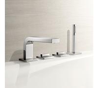 Keuco Edition 11 Miscelatore vasca 51130, 4 fori, montaggio bordo vasca, cromato 51130010200