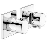 KEUCO EDITION 11 Set de robinetterie thermostatique encastrée pour 3 consommateurs avec raccord de flexible et support de douche, 51153011232, 51153011232, Colorazione: Cromato