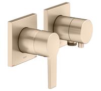 KEUCO EDITION 11 Set mitigeur monocommande encastré pour 2 consommateurs avec raccord de flexible, 51151031122, 51151031122, Colorazione: bronzo spazzolato