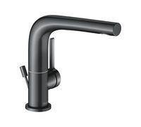 KEUCO EDITION 400 Mitigeur monocommandé pour lavabo 150, orientable, avec garniture d'écoulement, 51505130000, 51505130000, Colorazione: Nero cromato nero spazzolato