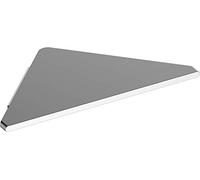 Keuco EDITION 400 ripiano angolare per doccia 24,5 x 24,2 cm, alluminio argento anodizzato, Made in Germany, incl. viti e tasselli, ripiano per doccia da forare