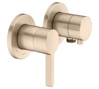 KEUCO EDITION 400 Set mitigeur monocommandé à encastrer 2 voies avec raccord de flexible, 51551031121, 51551031121, Colorazione: bronzo spazzolato