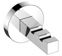 Keuco EDITION 90 gancio doppio per asciugamani, metallo cromato, per asciugamani e vestaglie, incl. viti e tasselli, gancio da parete per forare