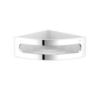 Keuco Elegance Cestello doccia angolare 18x18 cm, cromato, inserto bianco