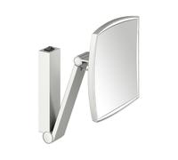 KEUCO iLook_move Miroir de soins de beauté, éclairé, angulaire, avec interrupteur à bascule, 1 couleur de la lumière, 17613069004, 17613069004, Colorazione: Finitura in acciaio inox