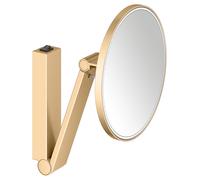 KEUCO iLook_move Miroir de soins de beauté, éclairé, rond, avec interrupteur à bascule, 1 couleur de lumière, 17612259004, 17612259004, Colorazione: ottone spazzolato