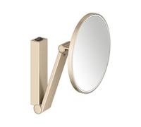KEUCO iLook_move Miroir de soins de beauté, éclairé, rond, avec interrupteur à bascule, 1 couleur de lumière, 17612039004, 17612039004, Colorazione: bronzo spazzolato