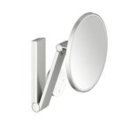 KEUCO iLook_move Miroir de soins de beauté, éclairé, rond, couleur de lumière réglable à plusieurs niveaux, panneau de commande en verre, 17612069002, 17612069002, Colorazione: Finitura in acciaio ino