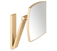 KEUCO iLook_move Miroir de soins de beauté, sans éclairage, angulaire, montage mural, 17613250000, 17613250000, Colorazione: ottone spazzolato