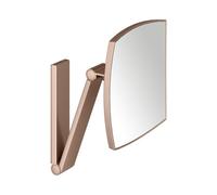 KEUCO iLook_move Miroir de soins de beauté, sans éclairage, angulaire, montage mural, 17613290000, 17613290000, Colorazione: rosso oro spazzolato