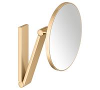 KEUCO iLook_move, Miroir de soins de beauté, sans éclairage, rond, montage mural, 17612250000, 17612250000, Colorazione: ottone spazzolato