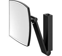 KEUCO iLook_move Miroir de soins de beauté, éclairé, angulaire, avec interrupteur à bascule, 1 couleur de la lumière, 17613379004, 17613379004, Colorazione: Nero opaco