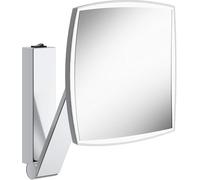 KEUCO Specchietto cosmetico a parete iLook_move 17613019004 – LED, 5x, angolare, cromato