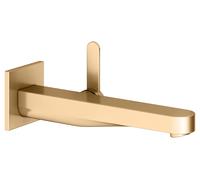 KEUCO IXMO Flat Mitigeur monocommandé encastré pour lavabo, 225mm, rosace carrée, 59516251302, 59516251302, Colorazione: ottone spazzolato
