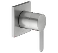 KEUCO IXMO Flat Mitigeur monocommandé encastré, rosace carrée, 59551210302, 59551210302, Colorazione: finitura acciaio inox