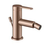 KEUCO IXMO Flat Mitigeur monocommandé pour bidet, avec vidage à tirette, saillie 110mm, 59509293000, 59509293000, Colorazione: rosso oro spazzolato
