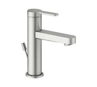 KEUCO IXMO Flat Mitigeur monocommandé pour lavabo 100, avec vidage à tirette, saillie 109mm, 59502063000, 59502063000, Colorazione: finitura acciaio inox