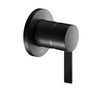 Keuco IXMO raccordo 59551, miscelatore monocomando monocomando set completo, DN15, per incasso, rosone tondo, Colorazione: Nero opaco