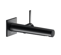 Rubinetto Keuco IXMO 59516, miscelatore monocomando per lavabo pronto per luso, 219 mm, da incasso, rosone quadrato, Colorazione: Nero opaco - 59516371102