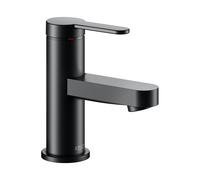 Keuco IXMO Miscelatore monocomando piatto per lavabo 60, senza scarico, sporgenza 89 mm, 59504, Colorazione: Nero opaco - 59504373100