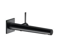 Rubinetto Keuco IXMO 59516, miscelatore monocomando per lavabo pronto per luso, 265 mm, da incasso, rosone quadrato, Colorazione: Nero opaco - 59516372102