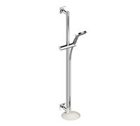Keuco IXMO SOLO set doccia con asta saliscendi e mensola, 1 tipo di getto, 59587010902, IXMO SOLO cromo/bianco [Rubinetteria Bagno > Set Doccia]