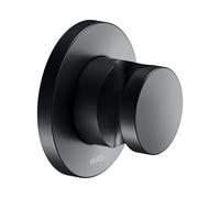 Supporto doccia a parete Keuco IXMO 59591 con rosone tondo, Colorazione: Nero opaco